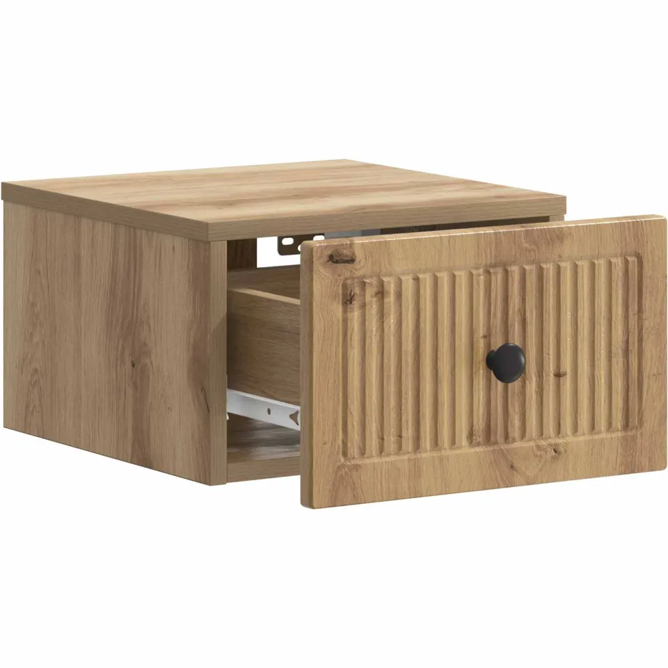 vidaXL Wandbeugel Bedkast Artisanaal eiken 33 x 34,5 x 20 cm, foto 3