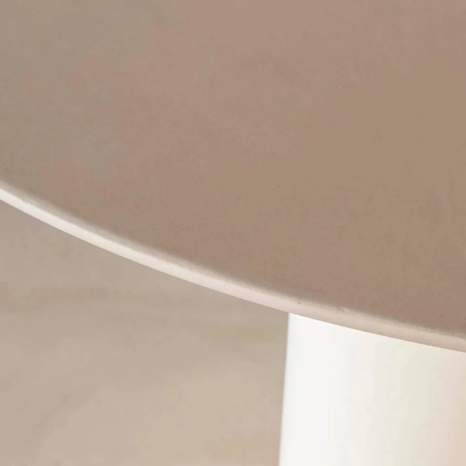 Giga Meubel Eettafel Dalarö - Rond Beige Composiet - 130cm, foto 2
