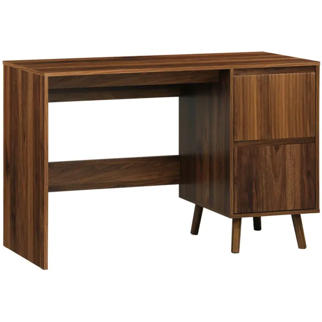 sweeek Scandinavisch bureau met 2 laden walnoot