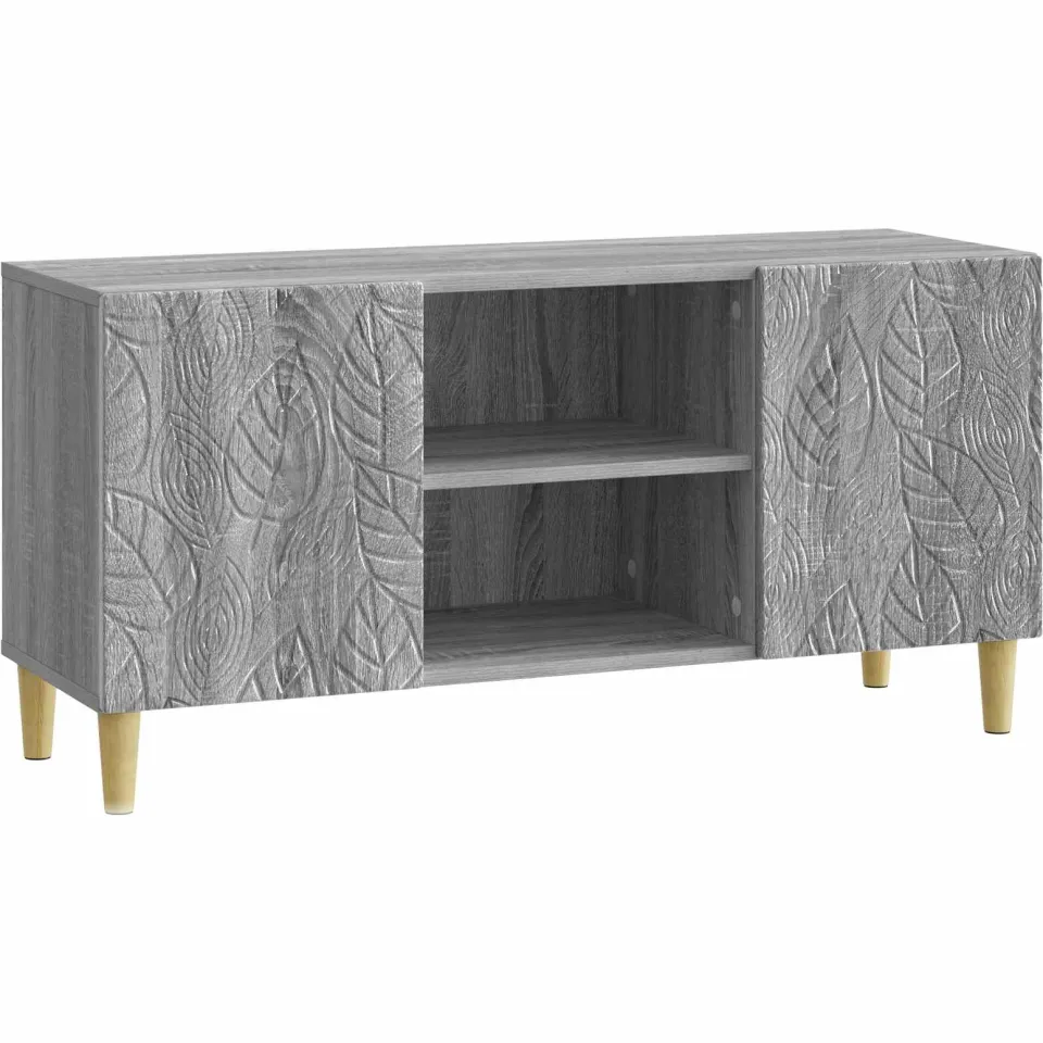 vidaXL TV-kast 102 x 34,5 x 50 cm Grijs Sonoma Bewerkt hout