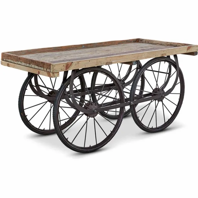 Loberon Serveerwagen Annabel bruin/zwart