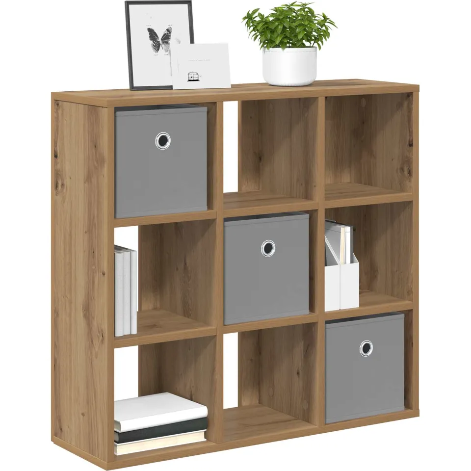 vidaXL Dressoir Artisan Eiken 73,5 x 24 x 69,5 cm Bruin