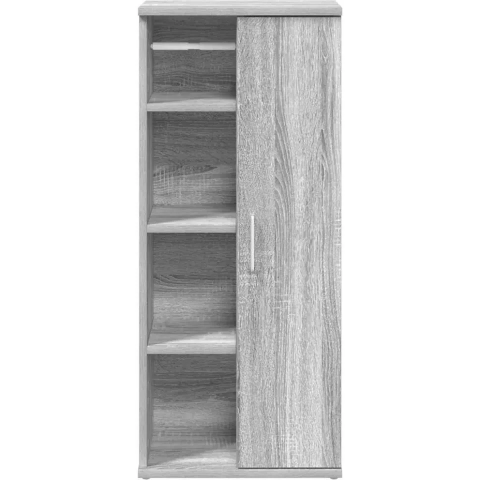 vidaXL Badkamerkast met rolhouder 39x22x90 cm grijs sonoma eiken, foto 3