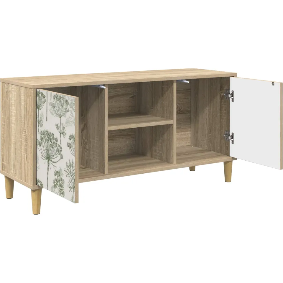 vidaXL Tv-meubel GOTHA 102 x 33 x 50 cm Sonoma Bewerkt hout Bruin