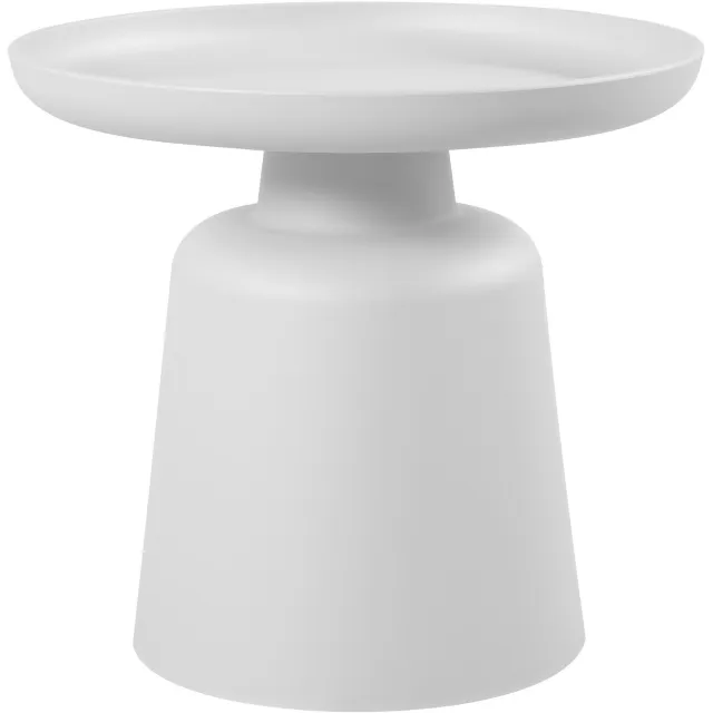 CLP Bijzettafel Nikko - Rond - Voor Binnen en Buiten - wit