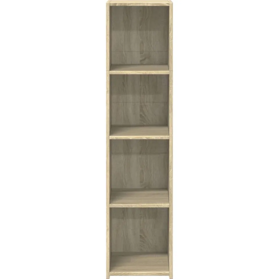 vidaXL Hoge kast 30x41x124 cm bewerkt hout sonoma eikenkleurig Bruin