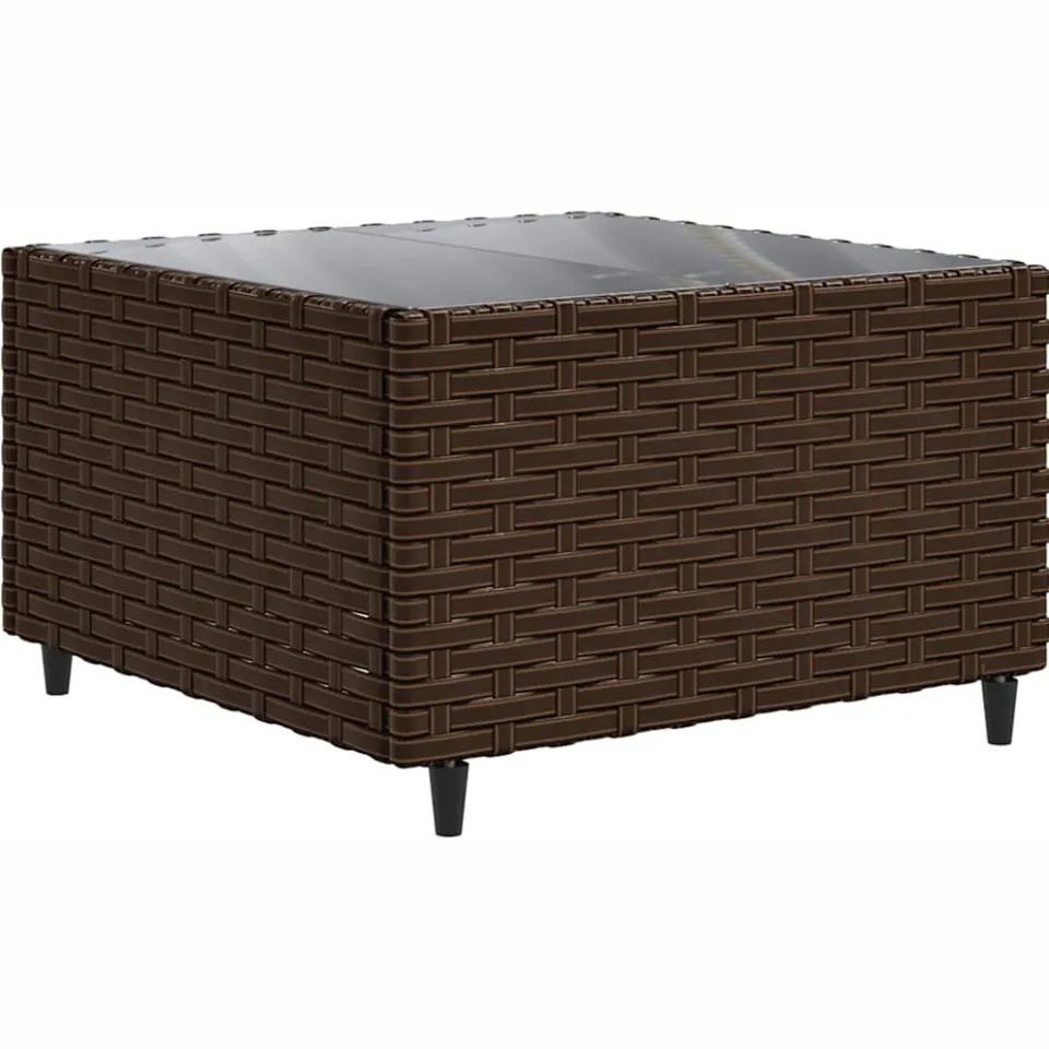 vidaXL 8-delige Loungeset met kussens poly rattan bruin, foto 4