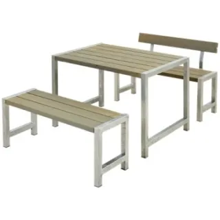 Trendyard Tuinset Industrieel Café Grijs Bruin 1 Rugleuning