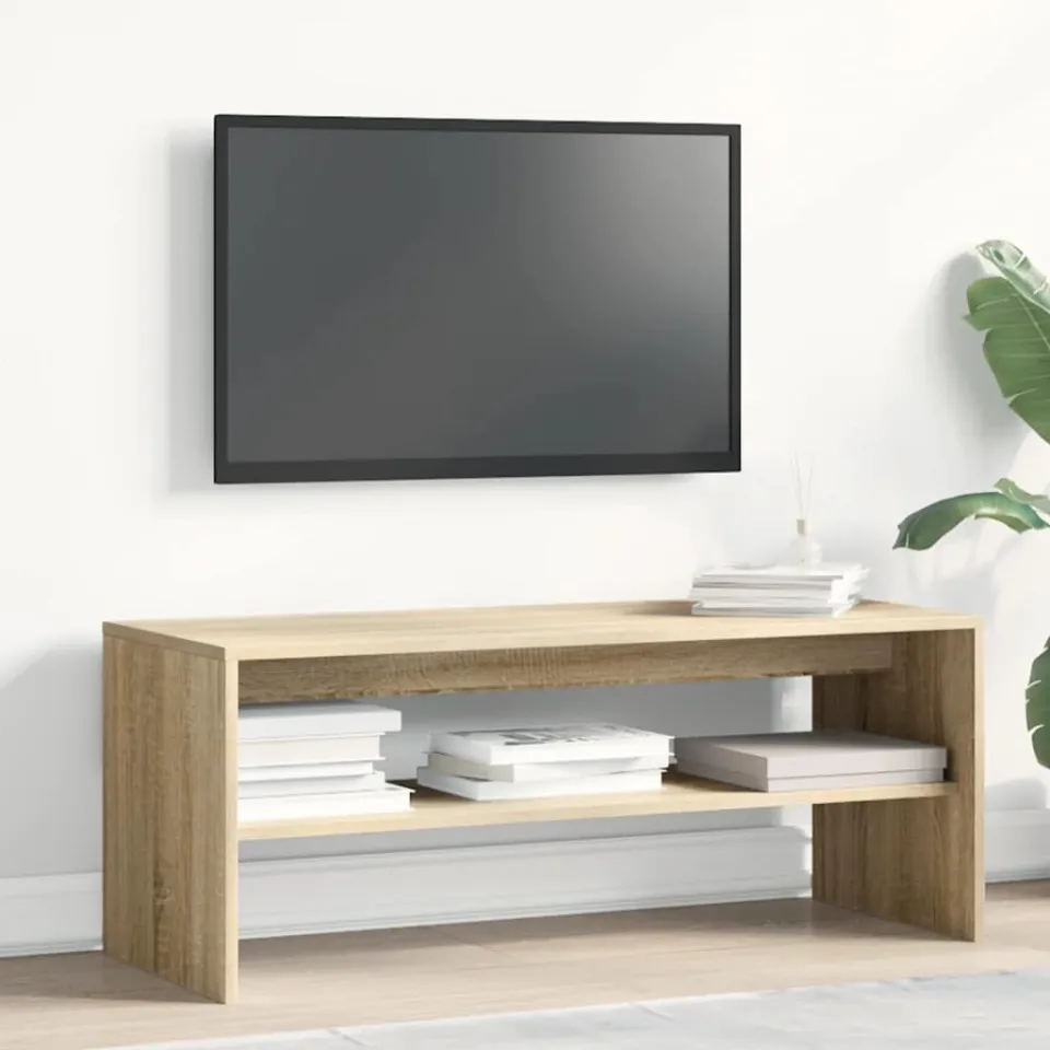 vidaXL Tv-meubel 100x40x40 cm bewerkt hout sonoma eikenkleurig, foto 2