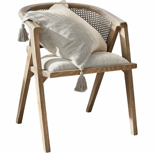 Loberon Stoel Collaroy bruin/beige