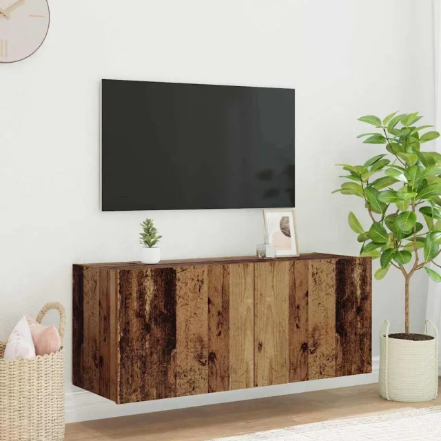 vidaXL TV Wandkast Oud Hout Bewerkt hout bruin, foto 2