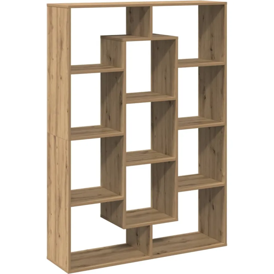 vidaXL Boekenkast 102x29x143 cm bewerkt hout artisanaal eikenkleur, foto 3