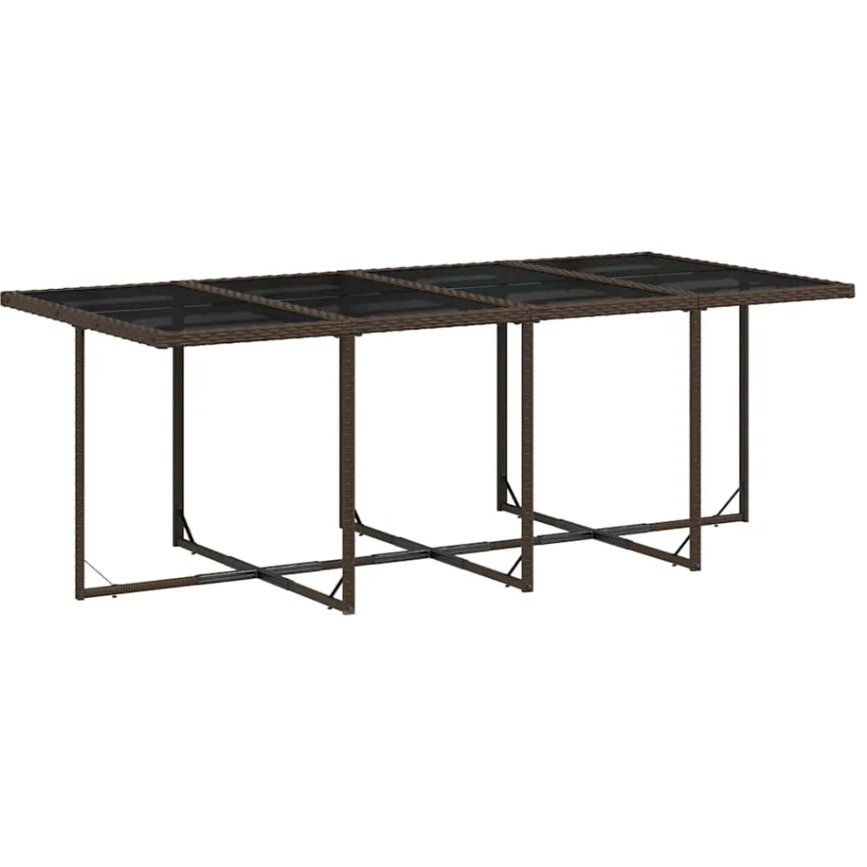vidaXL 13-delige Tuinset met kussens poly rattan bruin, foto 4