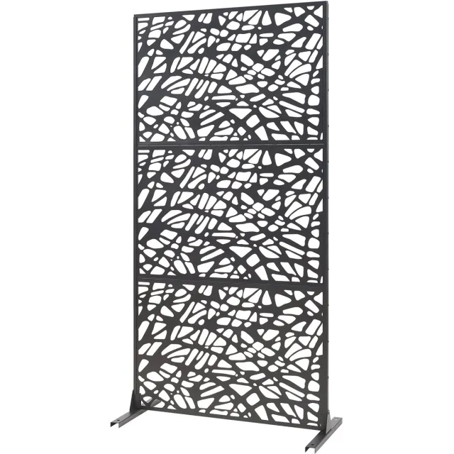 casa.pro Scheidingswand Poskind zwart 200x100x50 cm casa.pro