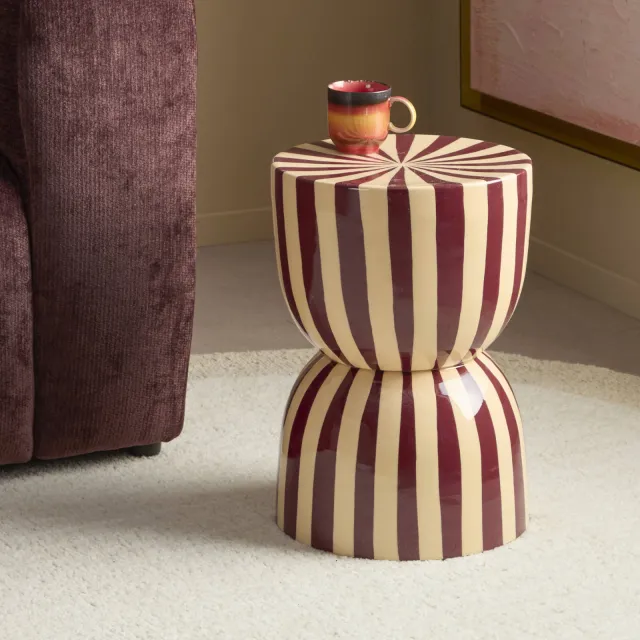 NOUS Living bijzettafel Lizzy bordeaux-roze, foto 2