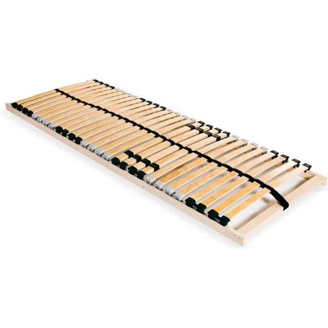 vidaXL Lattenbodem met 28 latten 7 zones 90x200 cm bruin