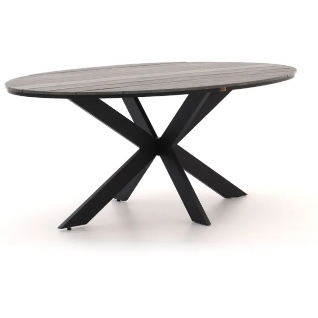 Bellagio tuinmeubelen Bellagio Fidenza dining tuintafel ovaal 180x103cm Zwart