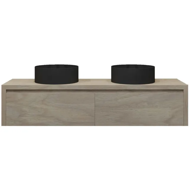 Gliss Design Badkamermeubelset Gliss Ares 180 cm Met Waskom Corn Silk Beige
