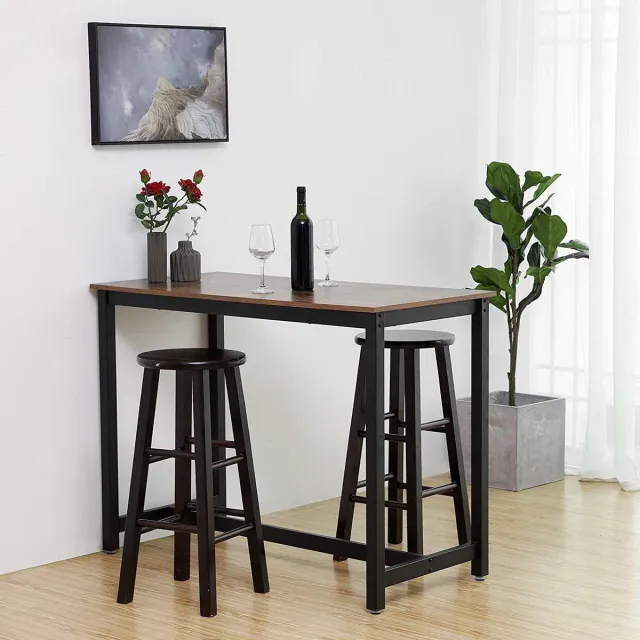 Plant&More Bar Tafel - Keuken Tafel - Vintage - Industrieel Bruin