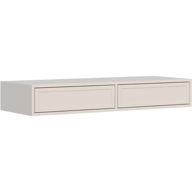 Selsey VELVETO – Kaptafel met lades, kasjmierbeige, 110 cm grijs
