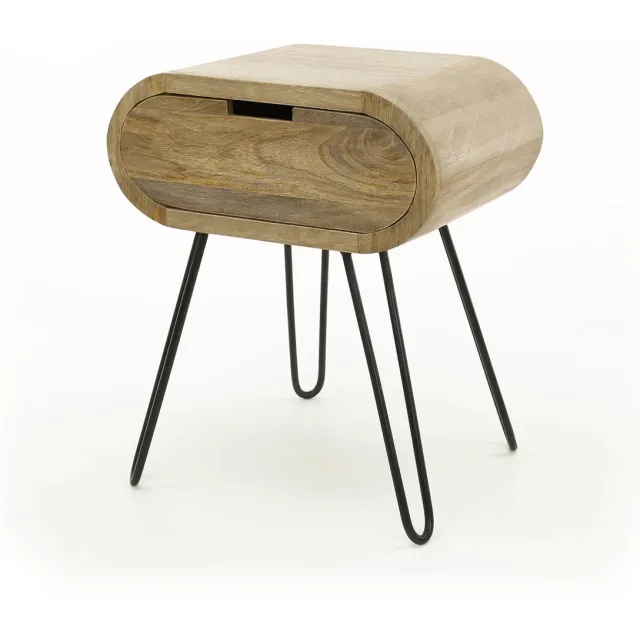 Giga Living Giga Meubel Nachtkastje Barrel - Naturel Hout - 50x35x60cm