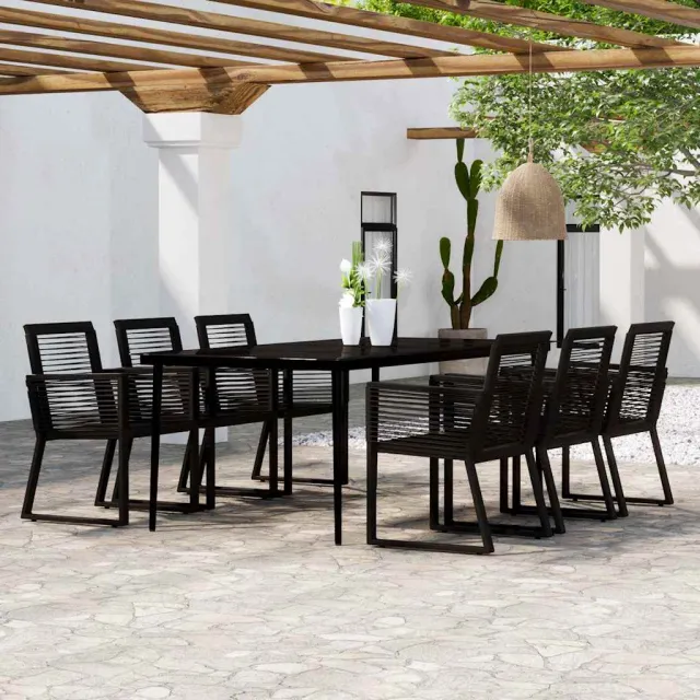 vidaXL 7-delige Tuinset zwart, foto 2