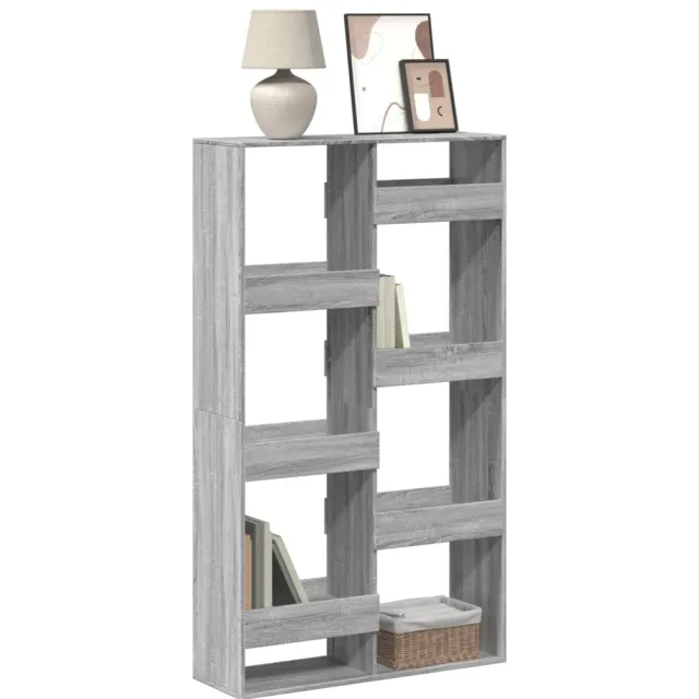 vidaXL Boekenkast 100x33x175 cm bewerkt hout grijs sonoma eikenkleurig, foto 2