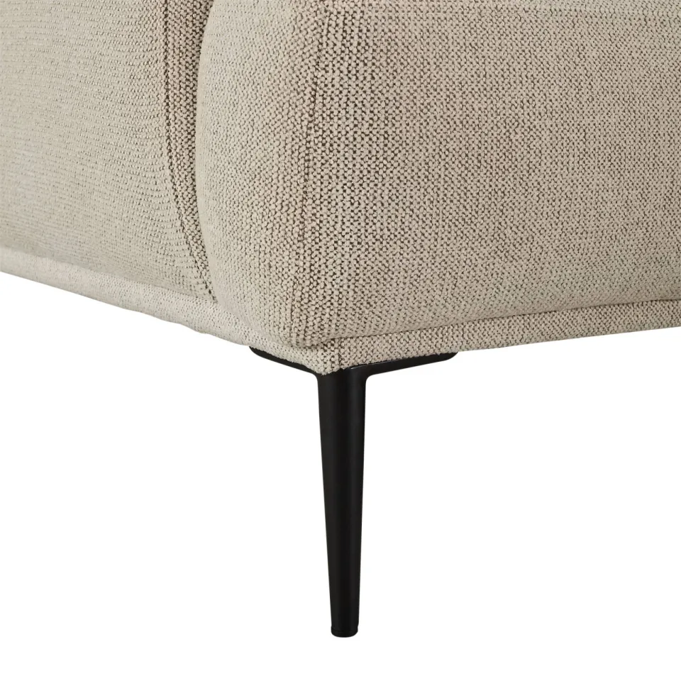 NOUS Living hoekbank Amina hoek rechts - beige, foto 5