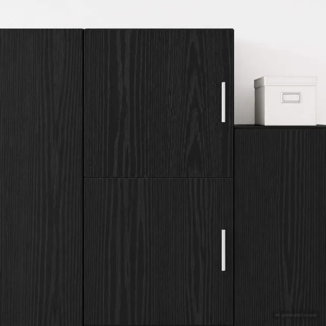 vidaXL Wandkast Zwart eiken 40 x 42,5 x 40 cm Bewerkt hout, foto 4