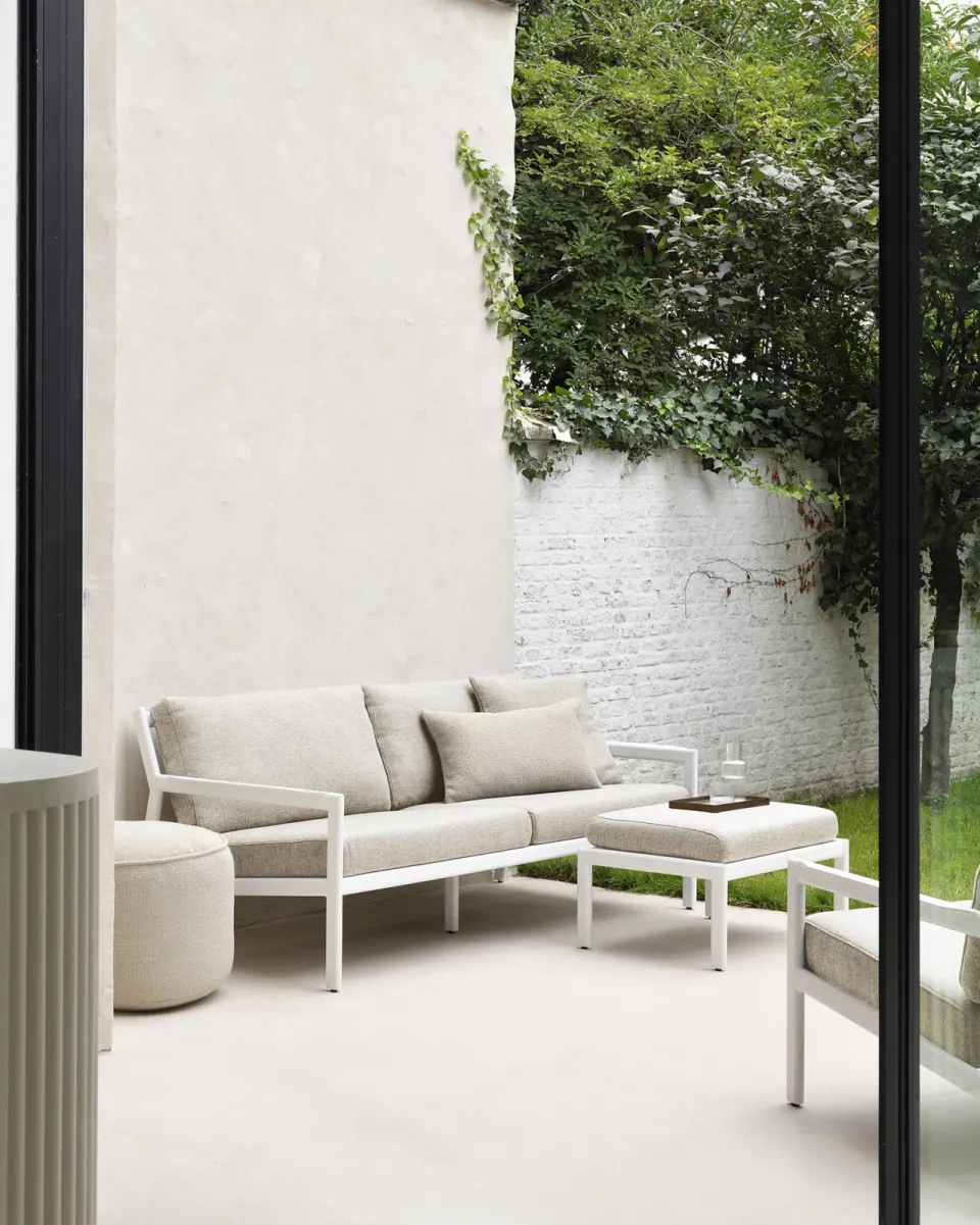 Ethnicraft Jack outdoor fauteuil wit, foto 5
