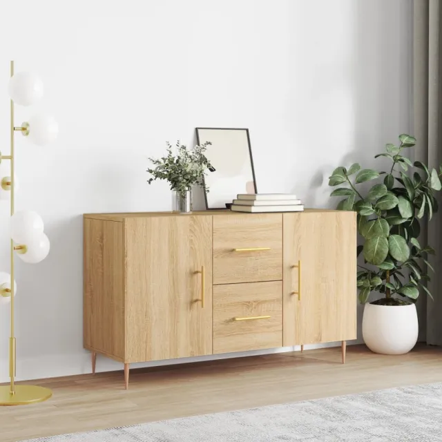 vidaXL Dressoir 100x36x60 cm bewerkt hout sonoma eikenkleurig, foto 2
