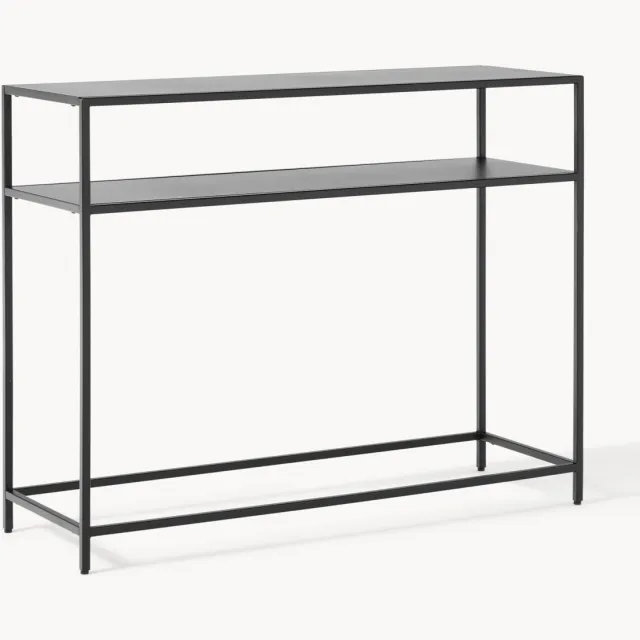 Westwing Collection Metalen sidetable Neptun Zwart