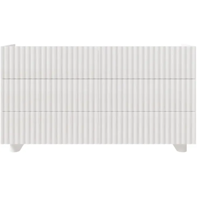 Selsey Fiorra – Ladekast met zes lades – hoogglans wit – 147 cm