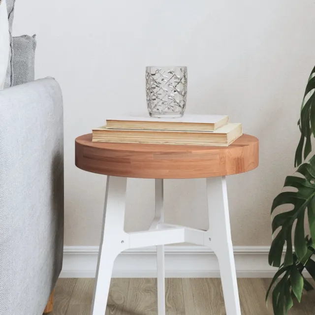 vidaXL Tafelblad rond Ø30x4 cm massief beukenhout bruin, foto 2