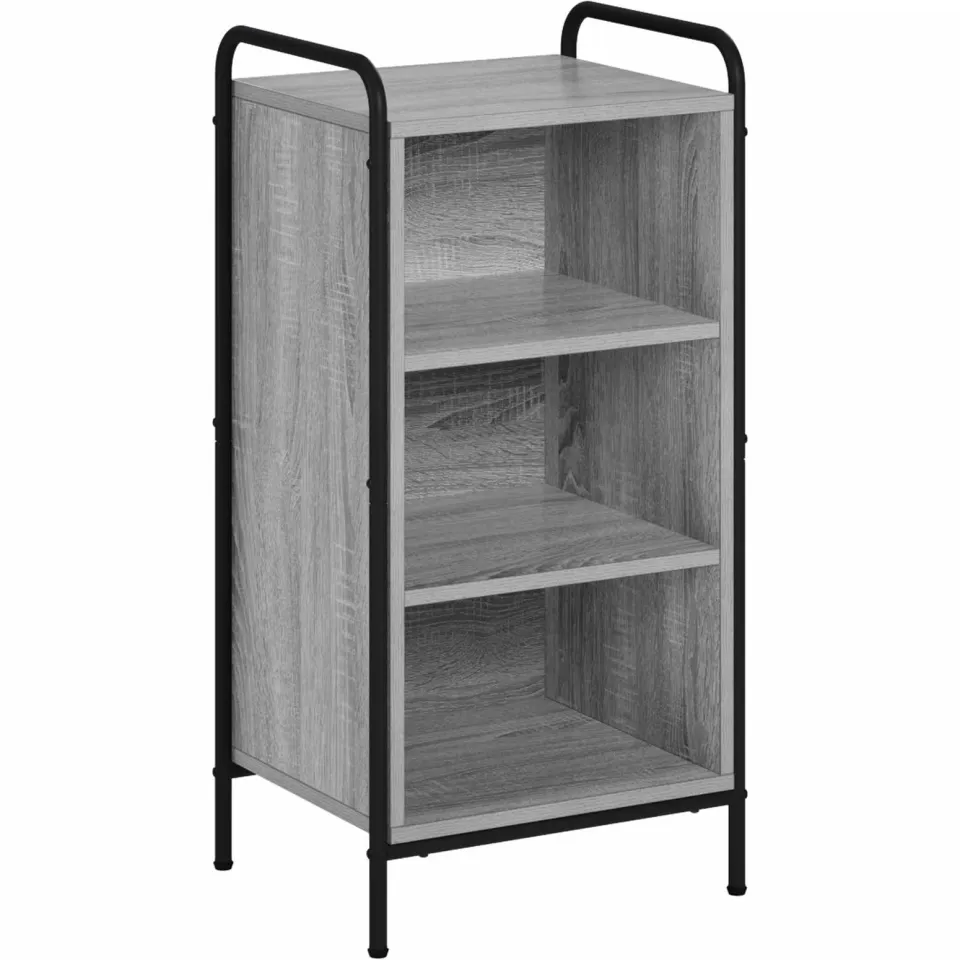 vidaXL Dressoir Grijs Sonoma 97 x 33 x 81 cm Bewerkt hout, foto 3