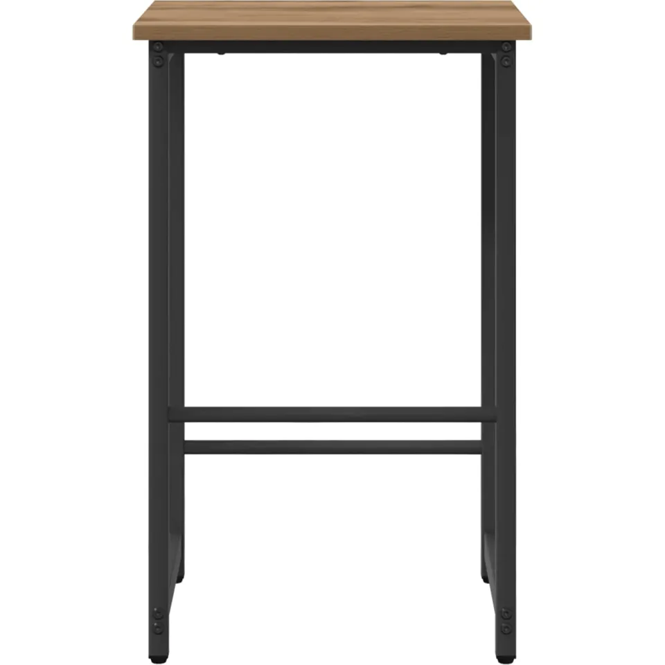vidaXL Barkruk 2 st Artisanaal eiken 40 x 32 x 74 cm Bewerkt hout Bruin
