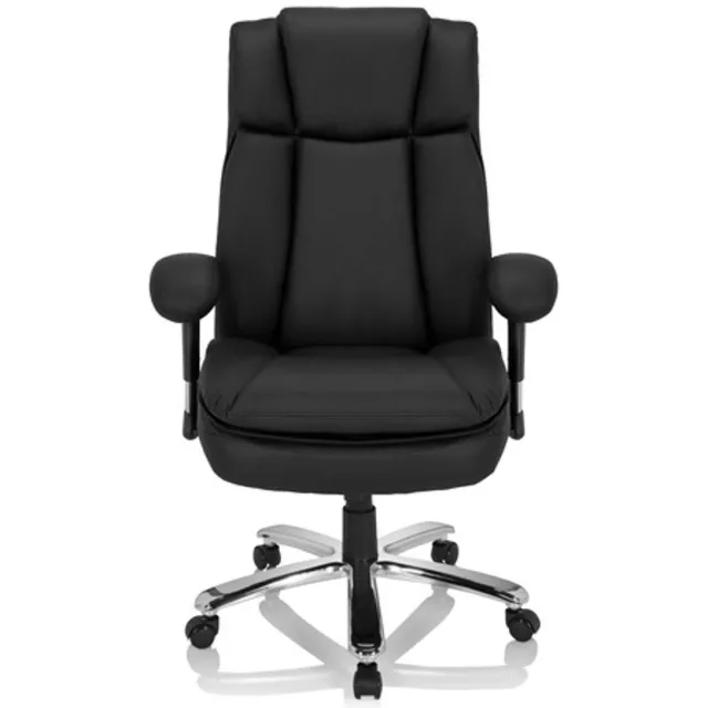 hjh office Zware bureaustoel / Bureaustoel BUILDER XXL I Kunstleder zwart hjh OFFICE