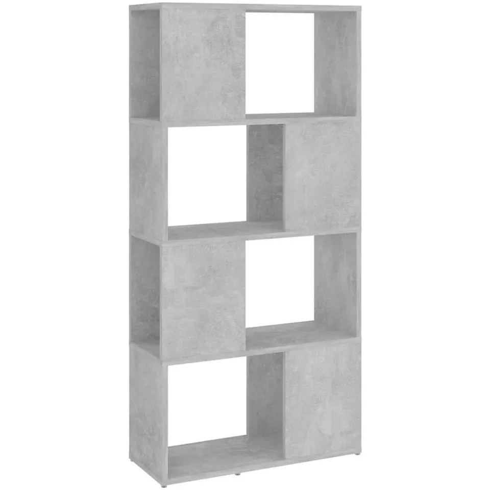 vidaXL Boekenkast/kamerscherm 60x24x124,5 cm betongrijs