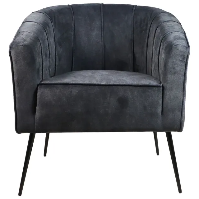 Fauteuil Chester antraciet polyester
