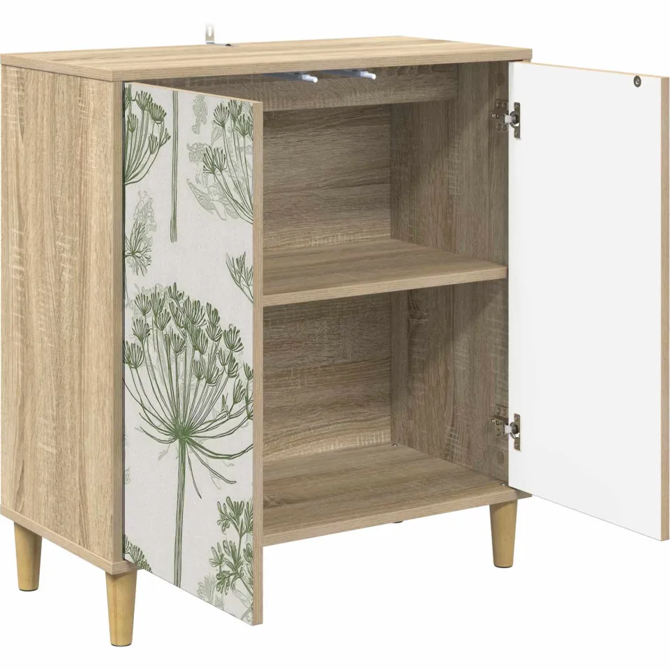 vidaXL Dressoir GOTHA Sonoma 69 x 33 x 75 cm Bewerkt hout bruin