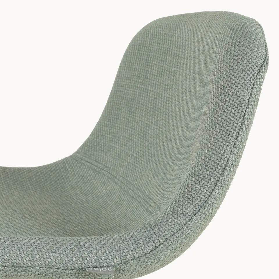 Nolon Niva-Mats draaibare tulp barkruk saliegroen - verstelbaar - beige onderstel, foto 5