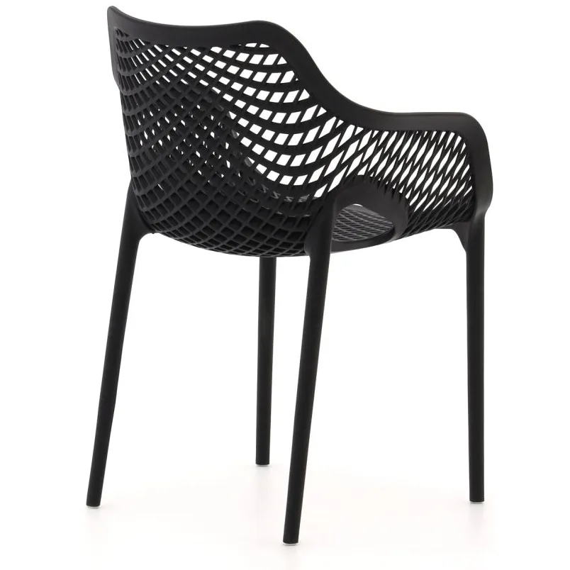 Forza Furniture Forza Ripi dining tuinstoel stapelbaar zwart, foto 5