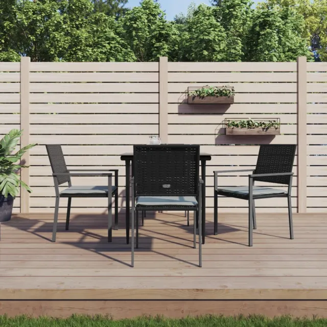 vidaXL 5-delige Tuinset met kussens poly rattan en staal, foto 2