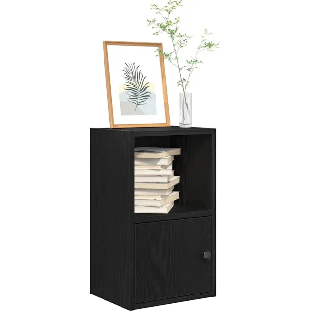 vidaXL Boekenkast 31x24x52 cm bewerkt hout zwart eikenkleurig