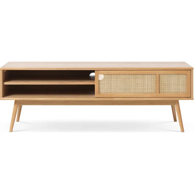 Olivine Boas houten tv meubel naturel - 150 x 45 cm Bruin