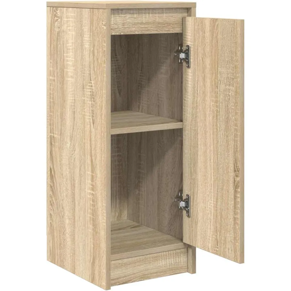 vidaXL Dressoir 29,5x34x76 cm bewerkt hout sonoma eikenkleurig, foto 4