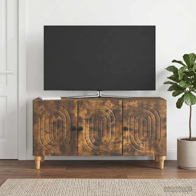 vidaXL TV-kast 99 x 34,5 x 50 cm Gerookt eiken Bewerkt hout, foto 2