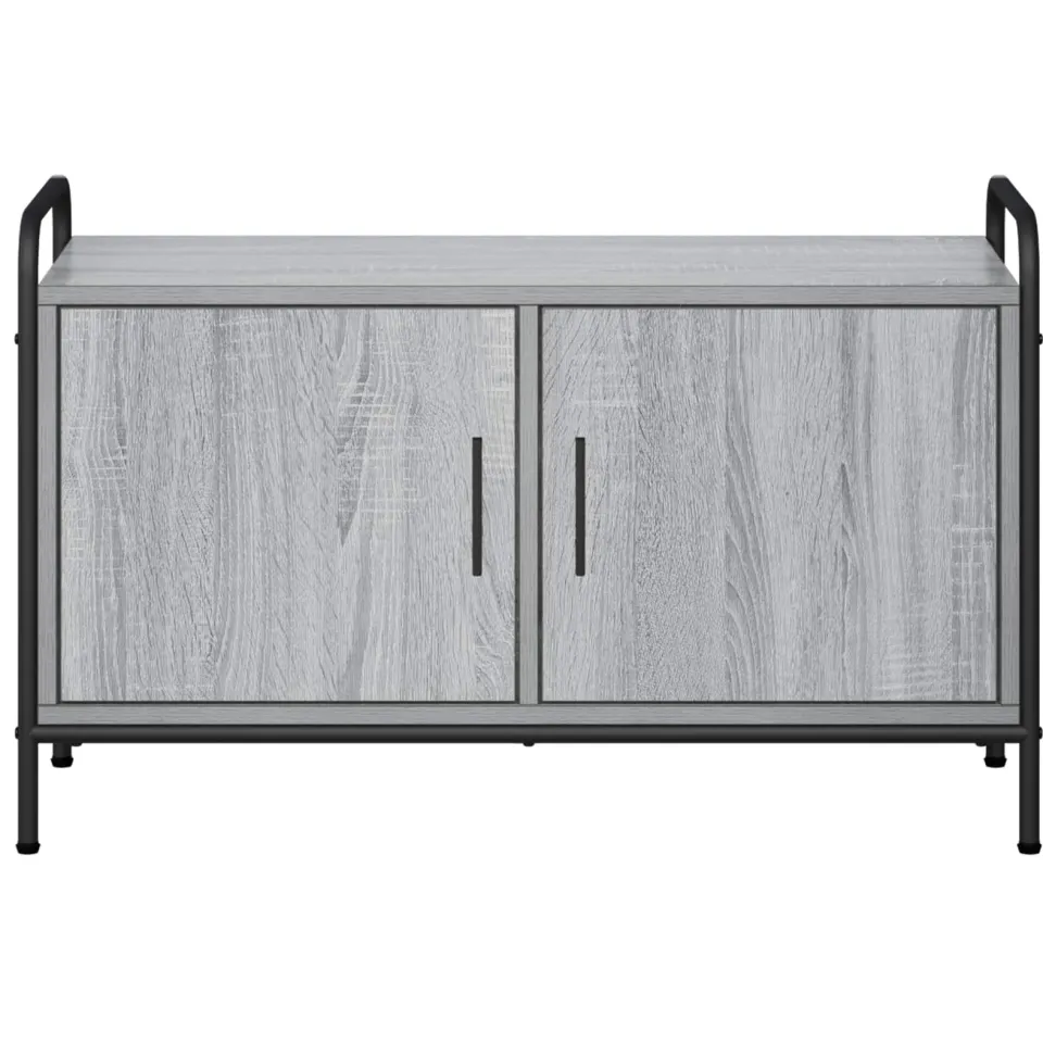 vidaXL Tv-meubel 79,5 x 33 x 50 cm Grijs Sonoma Bewerkt hout, foto 4