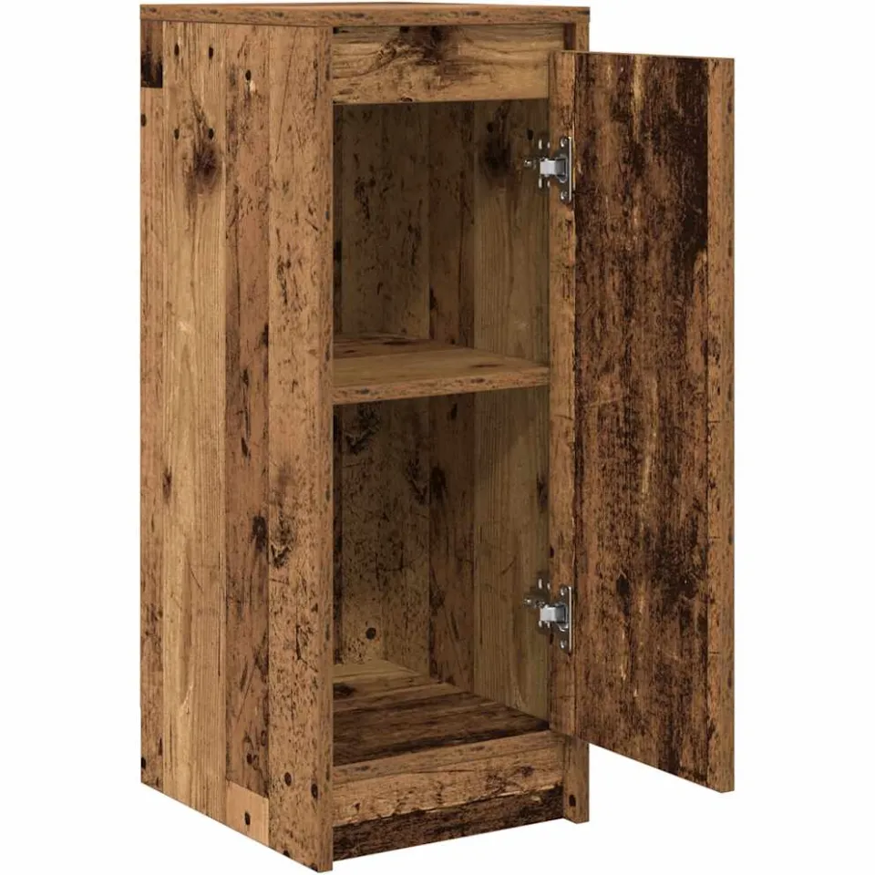 vidaXL Dressoir 29,5x34x76 cm bewerkt hout oud houtkleurig Bruin