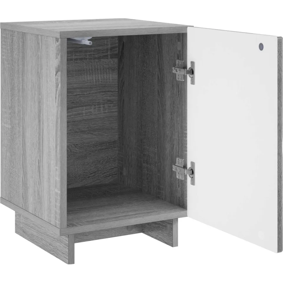 vidaXL Nachtkastje Grijs Sonoma 33,5 x 34,5 x 50 cm Bewerkt hout